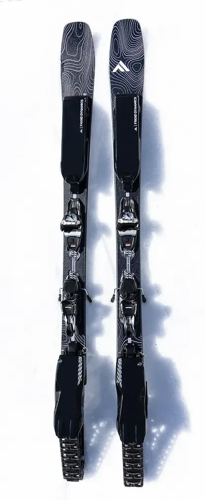 Frigid Dynamics E-XC electric ski — where electric meets snow